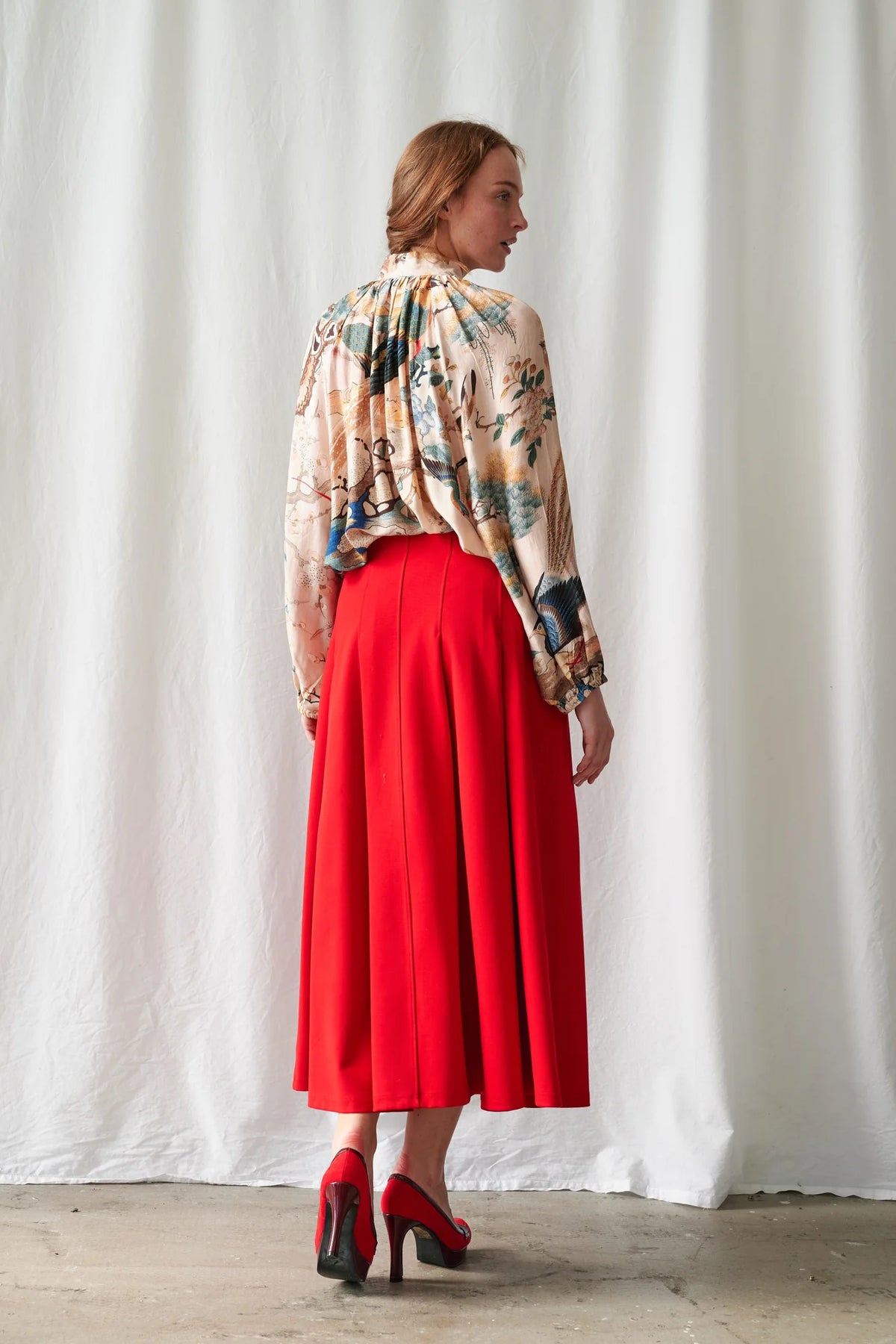 Hummingbird pussybow blouse