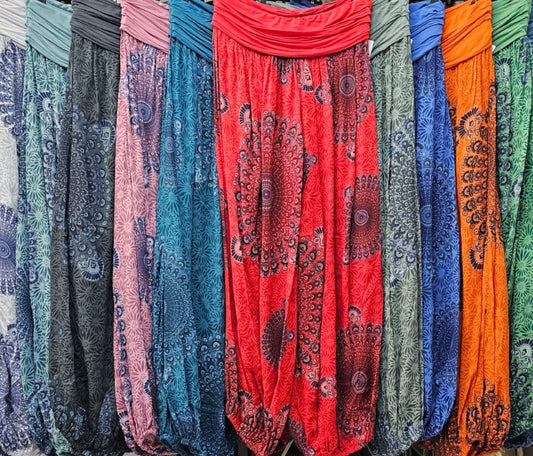 Mandala print harem trousers