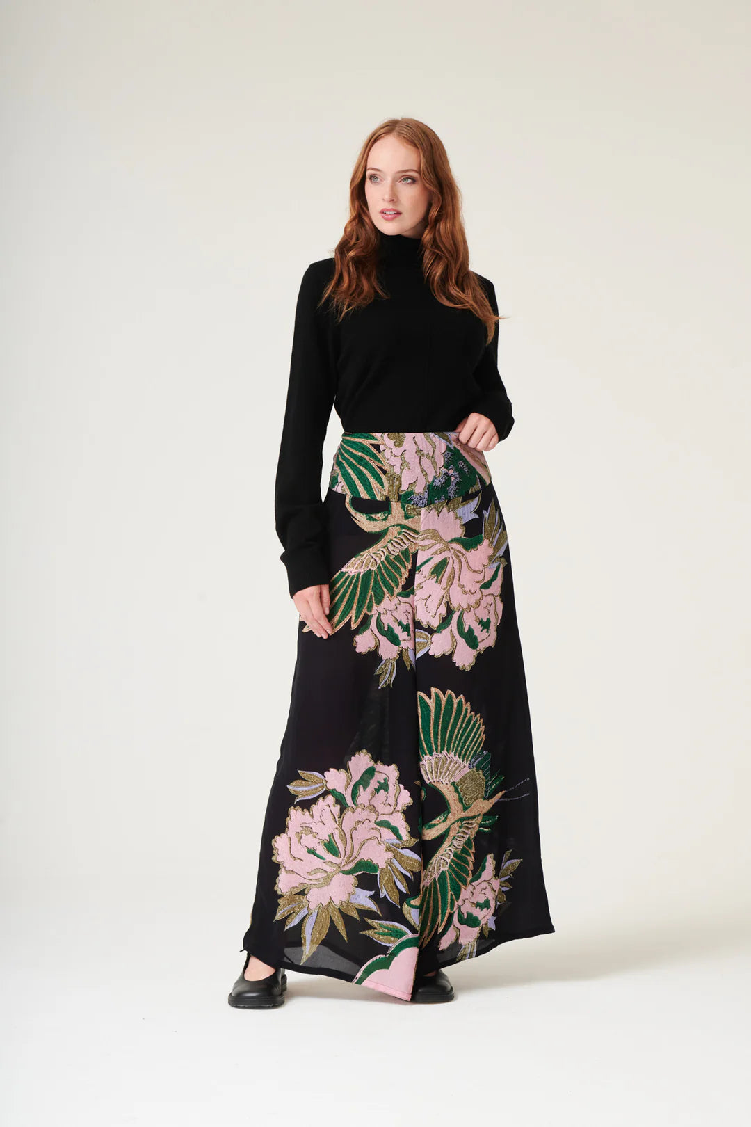 Crane emerald palazzo pants