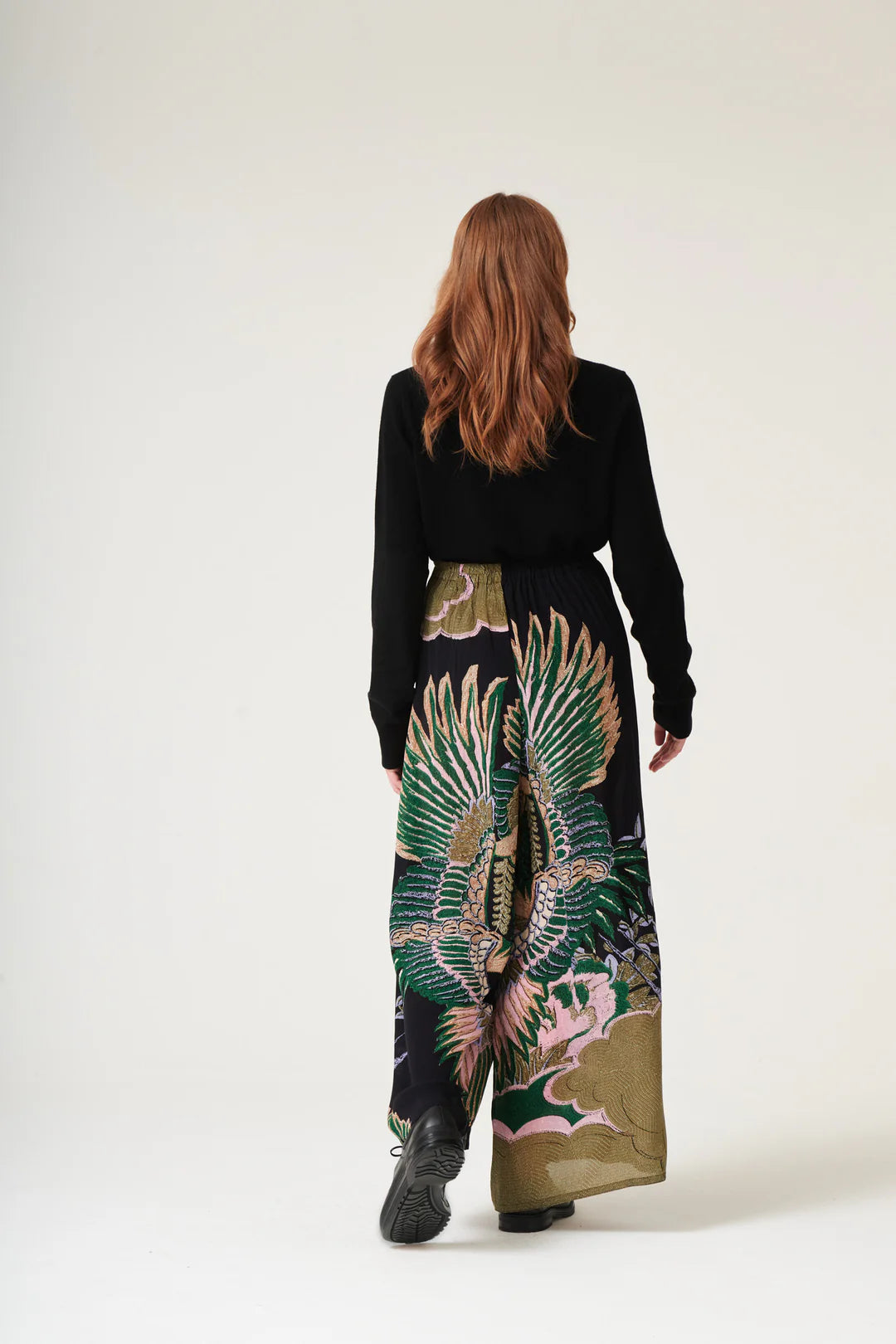 Crane emerald palazzo pants