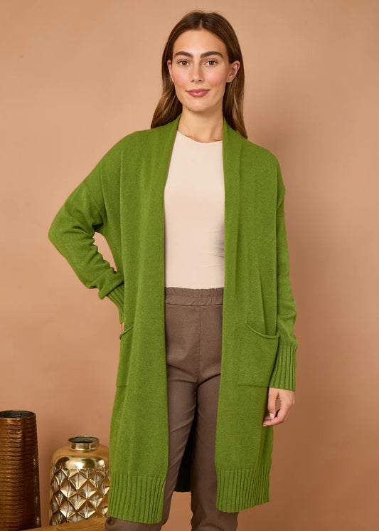 Rose longline cardigan