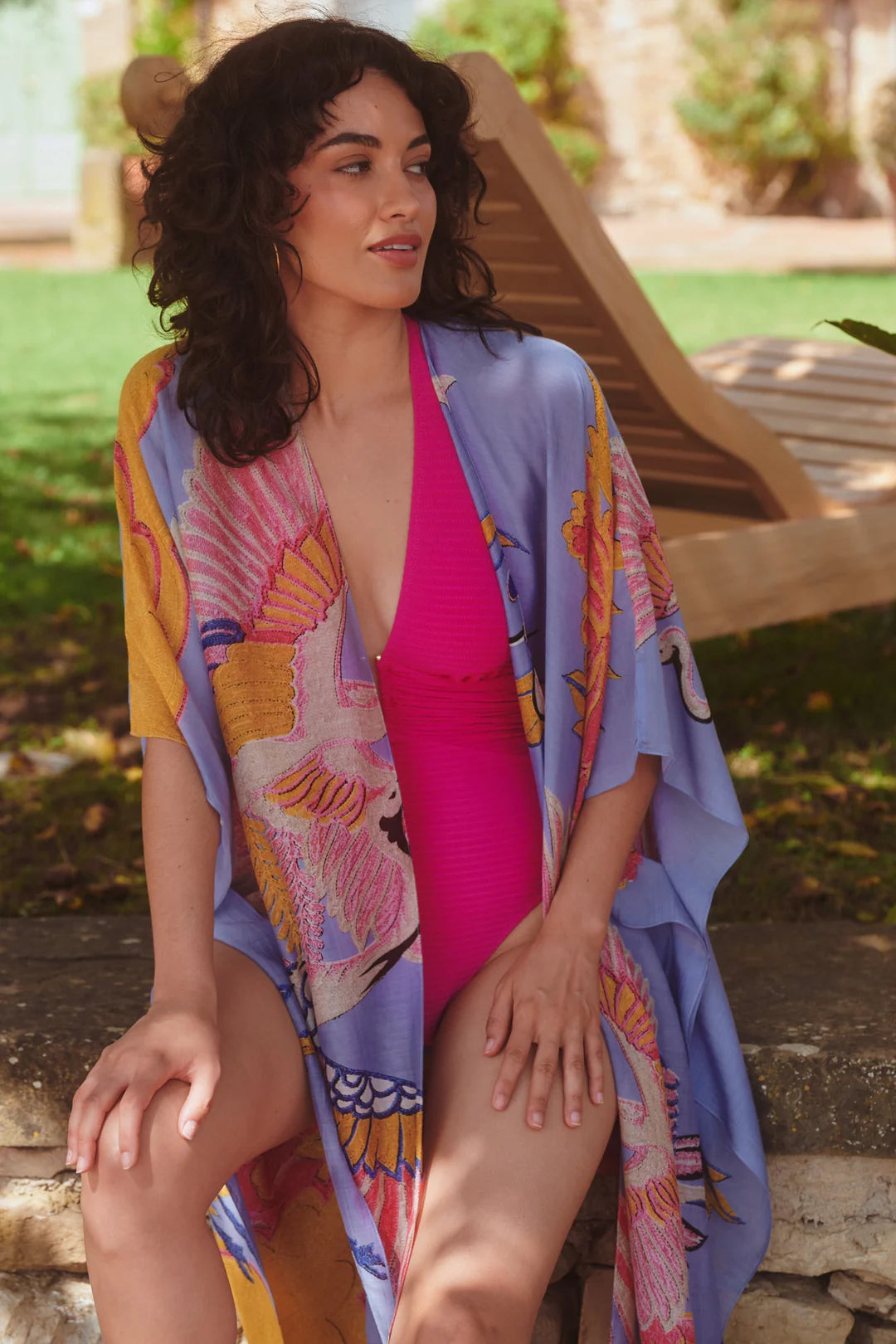 Crane Periwinkle Throwover