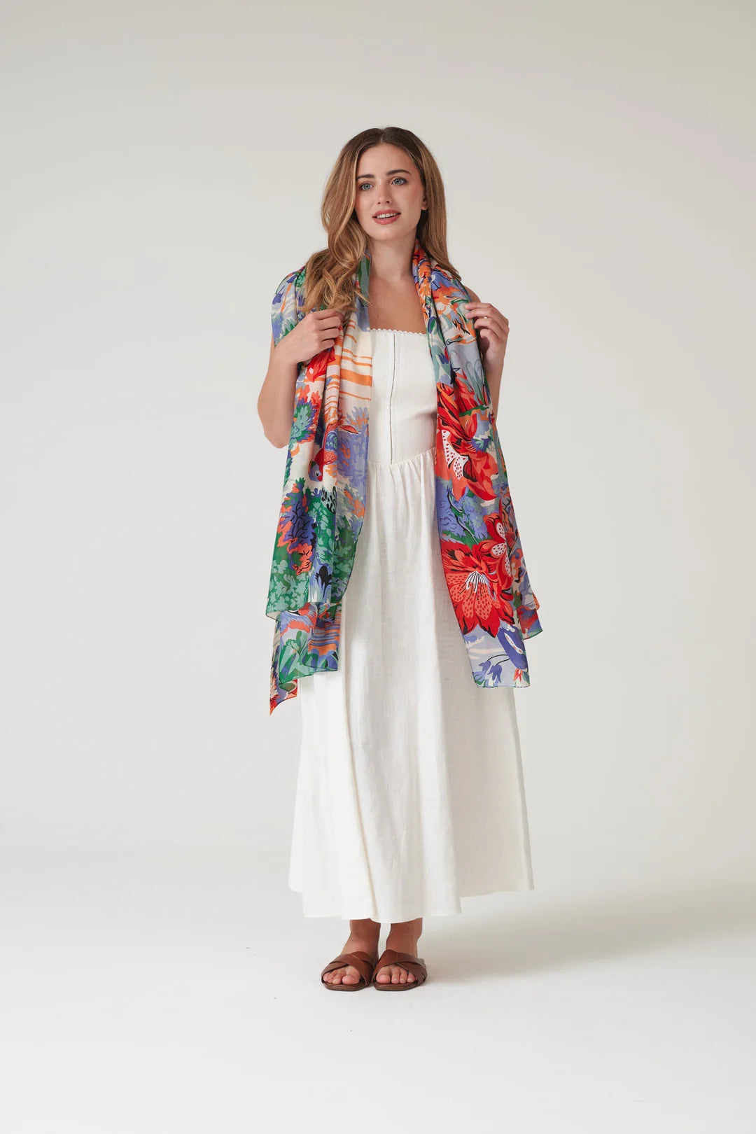 Tropicana Blue Scarf