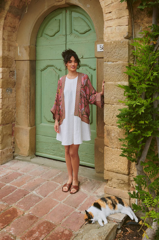 Giant Kantha Dusk Kimono