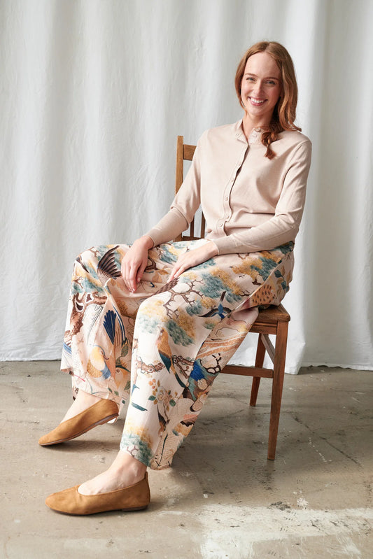 Hummingbird Nude  Pallazo Pants