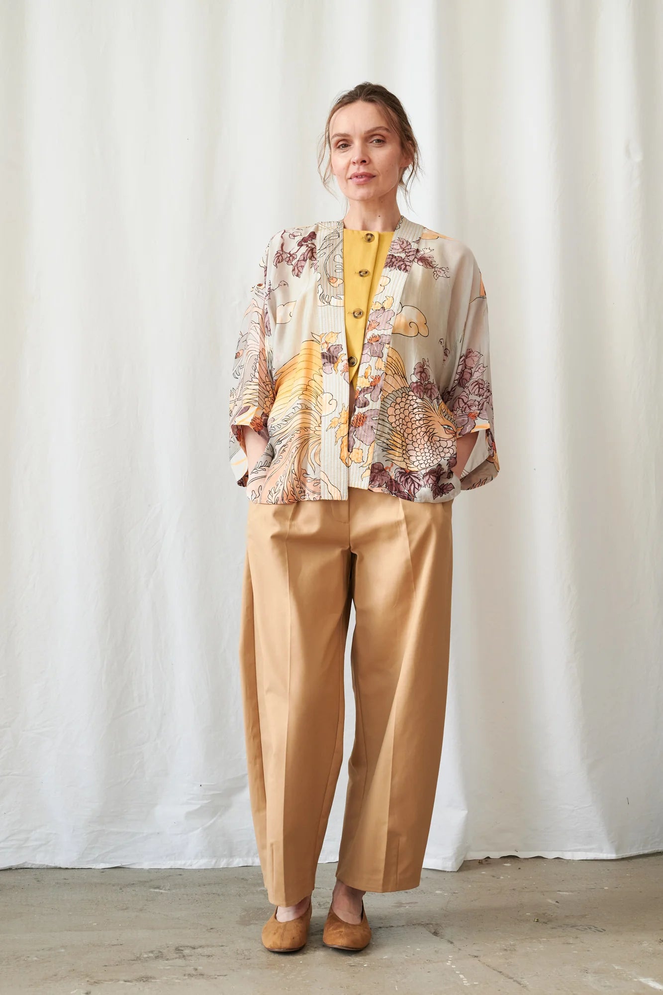 Phoenix Grey Kimono