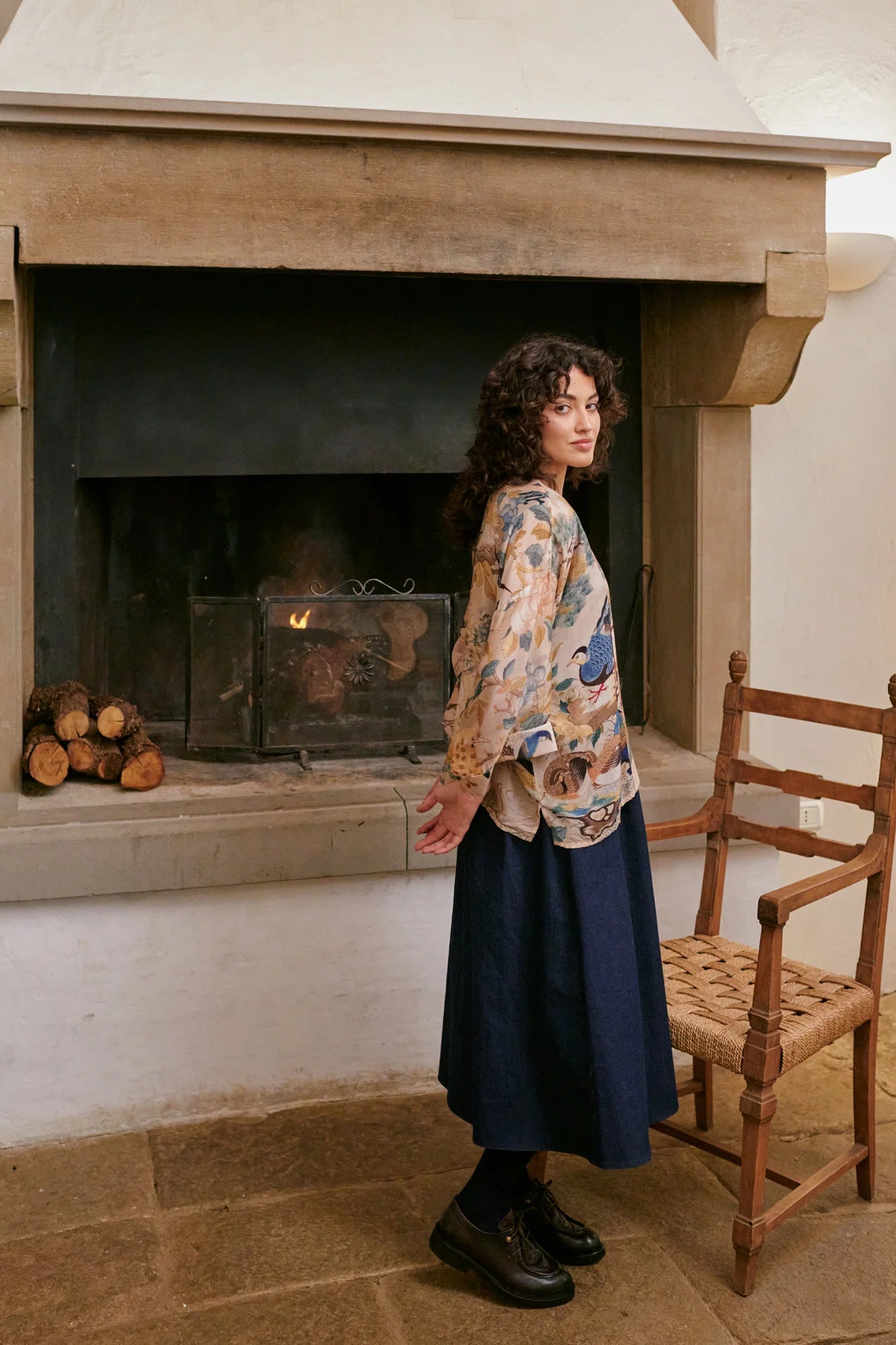 Hummingbird kimono