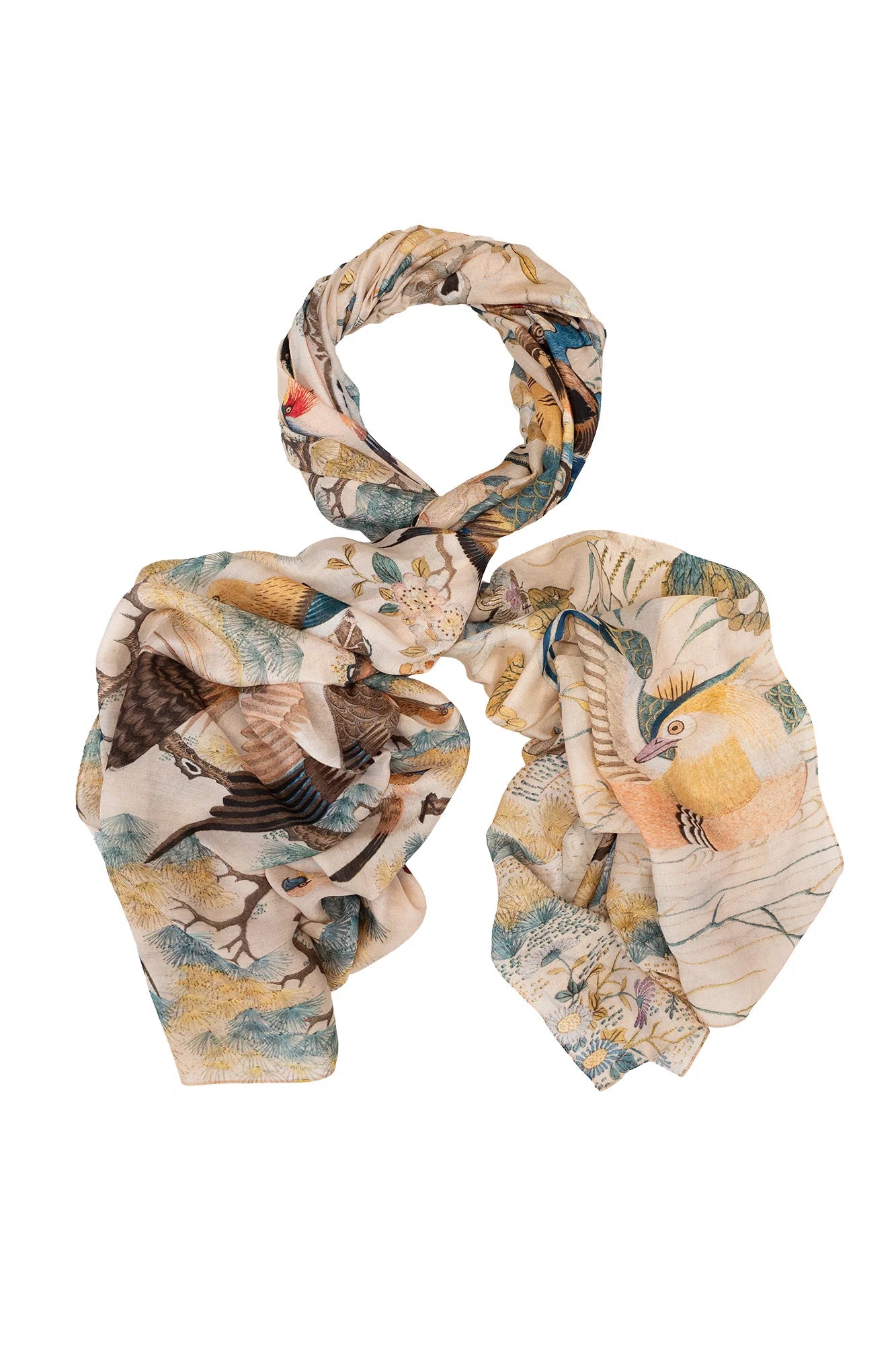 Hummingbird nude scarf