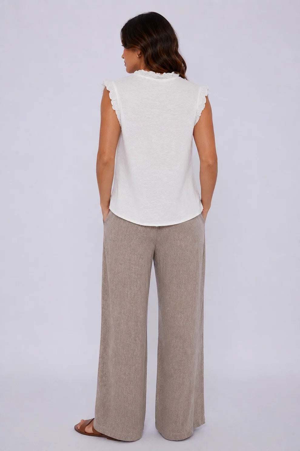 Washed Linen Frankie Vest