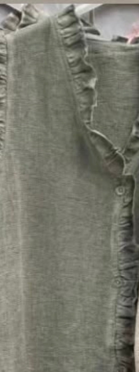 Washed Linen Frankie Vest
