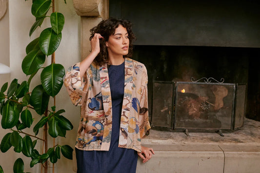 Hummingbird kimono