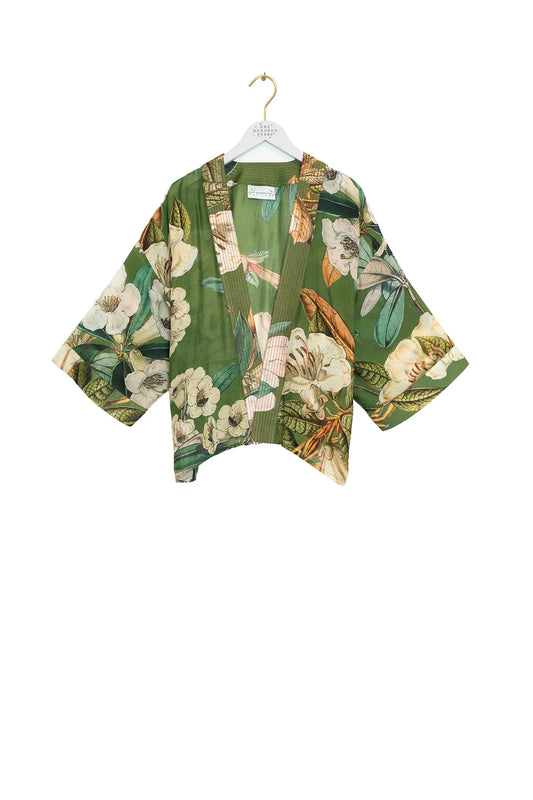 Rhodoleia Green Kimono