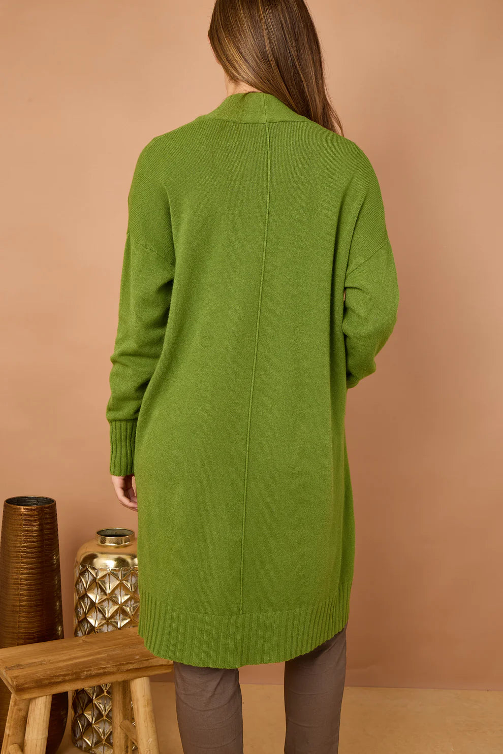 Rose longline cardigan