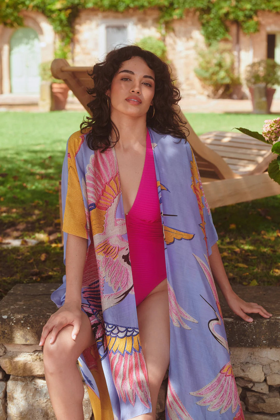 Crane Periwinkle Throwover