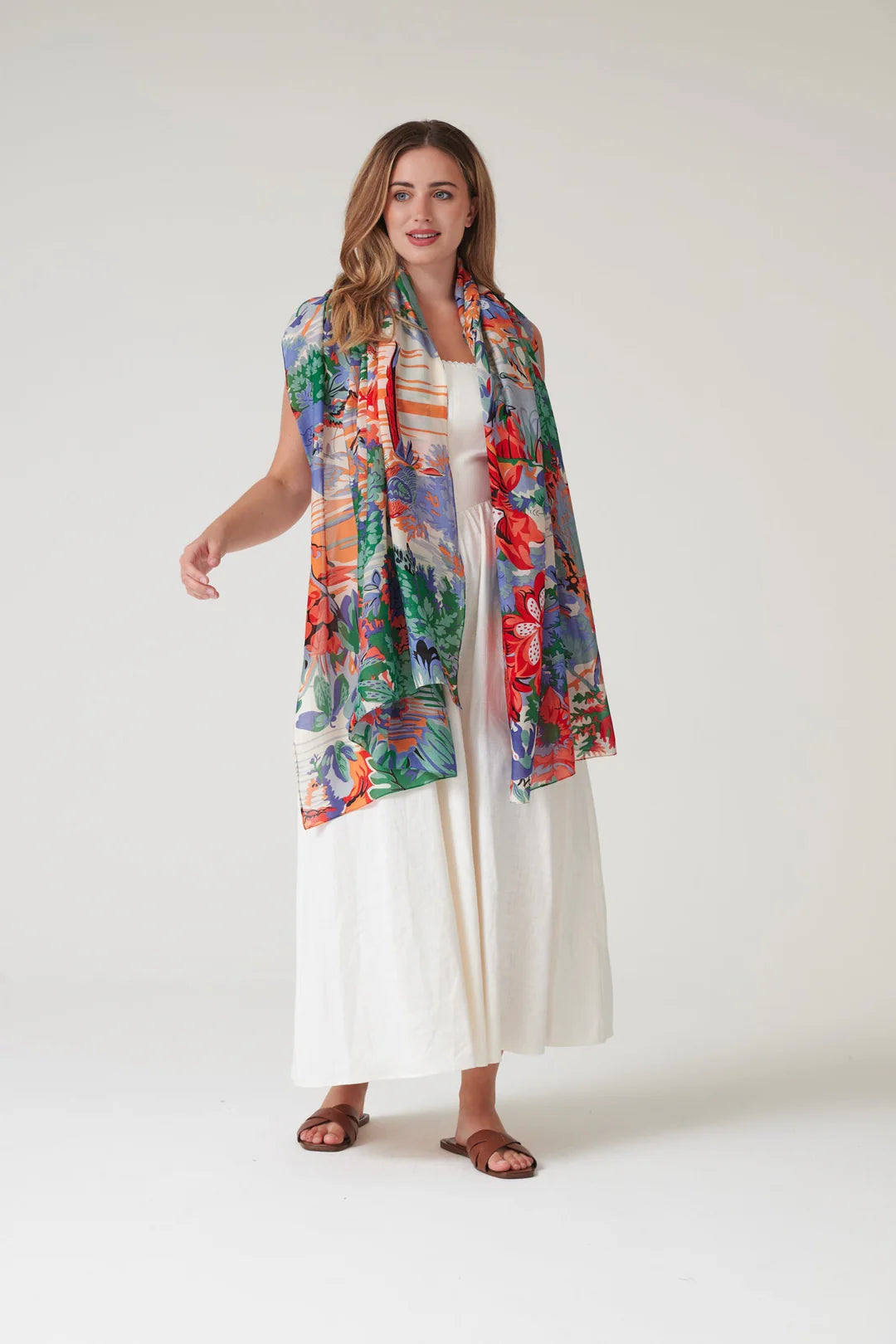 Tropicana Blue Scarf