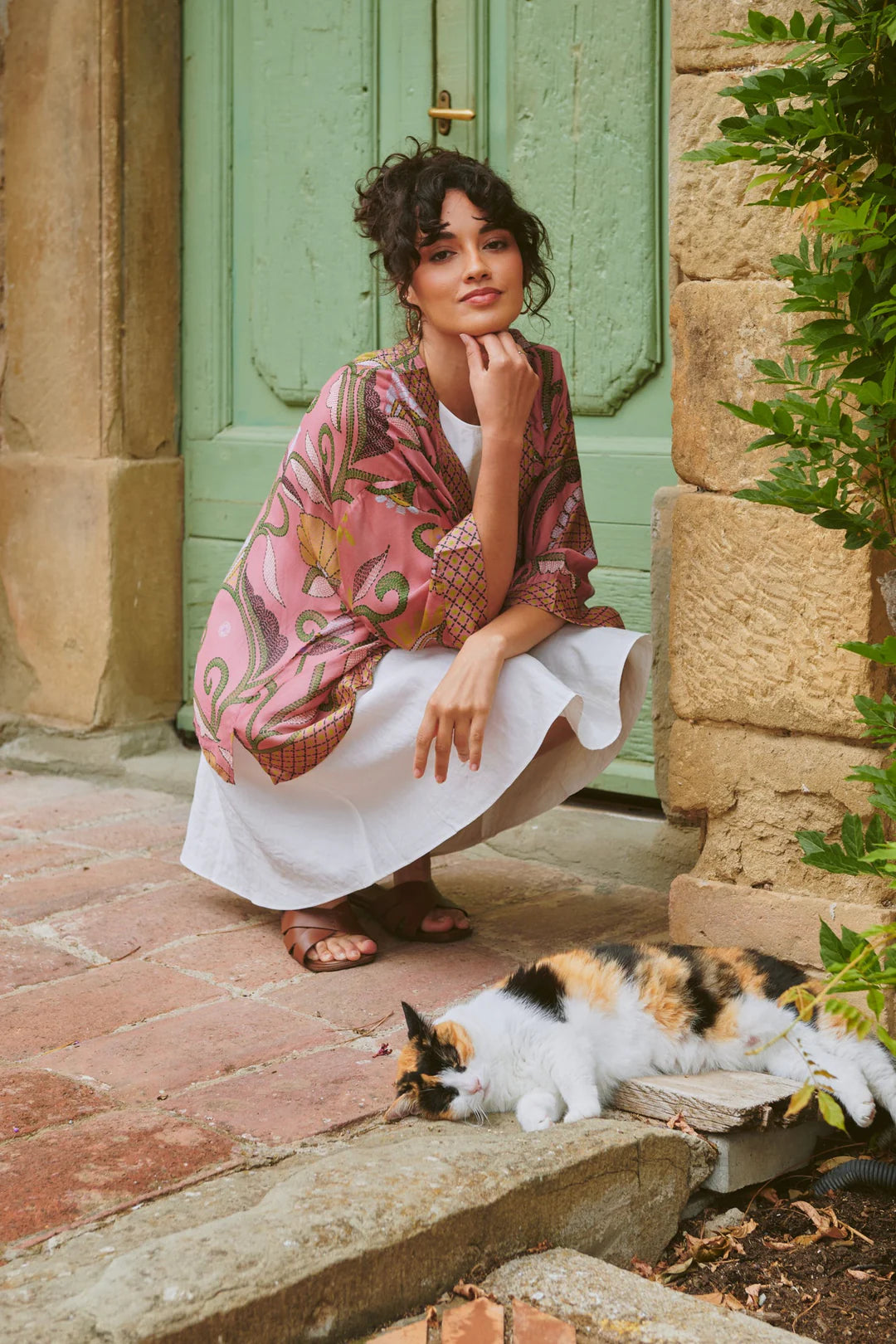 Giant Kantha Dusk Kimono