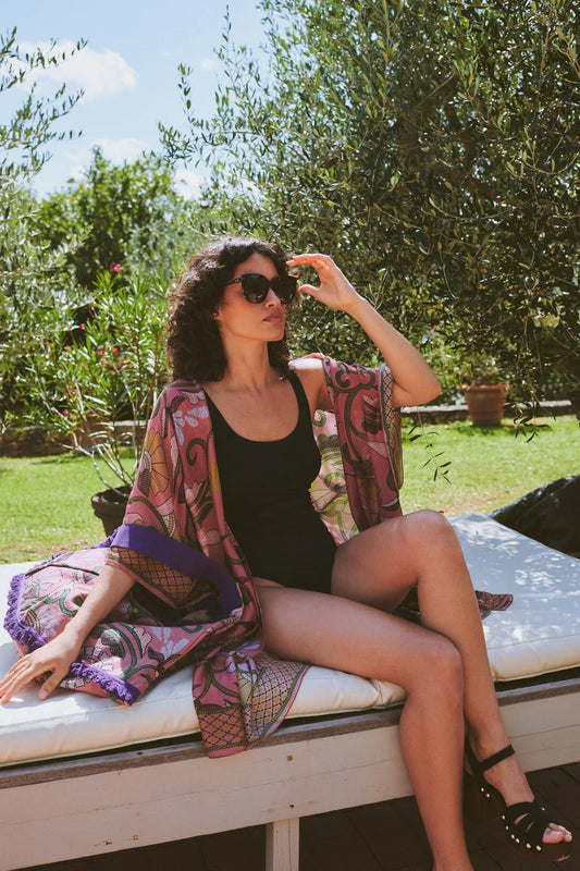 Giant Kantha Dusk Throwover