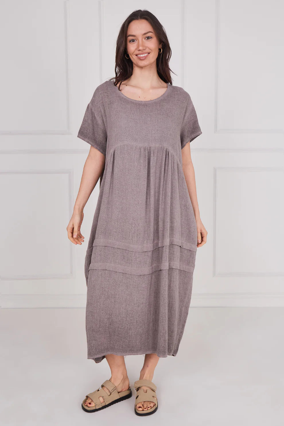 Washed Linen Clara Dress