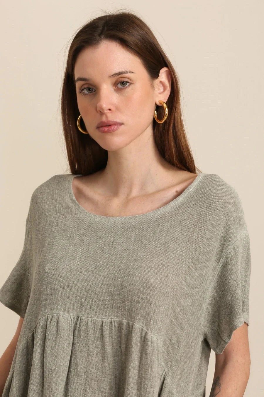 Washed Linen Clara Dress