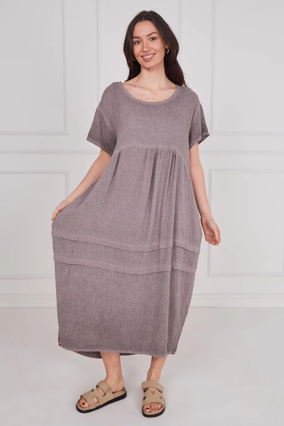 Washed Linen Clara Dress