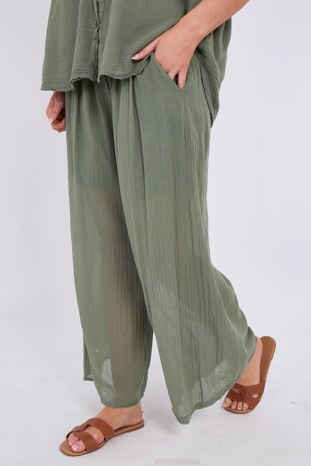 Cotton lined trousers