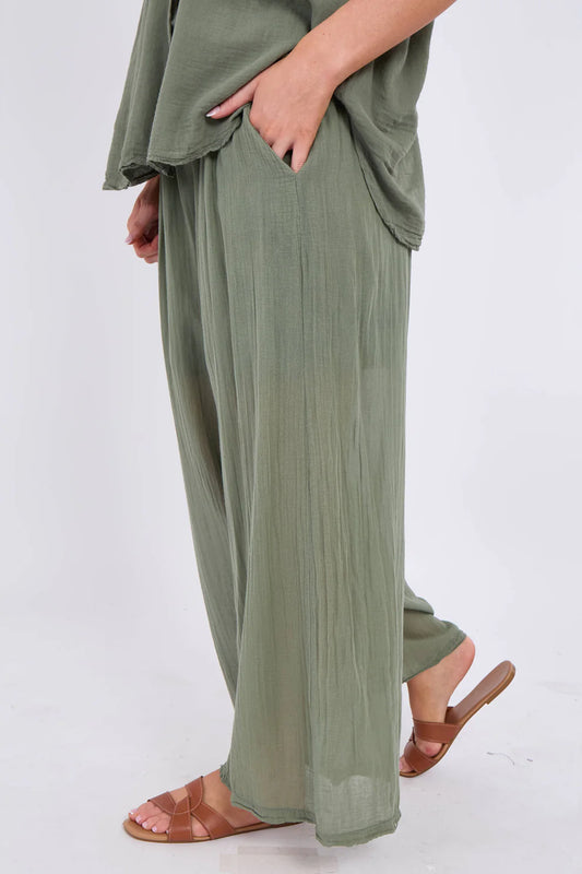 Cotton lined trousers