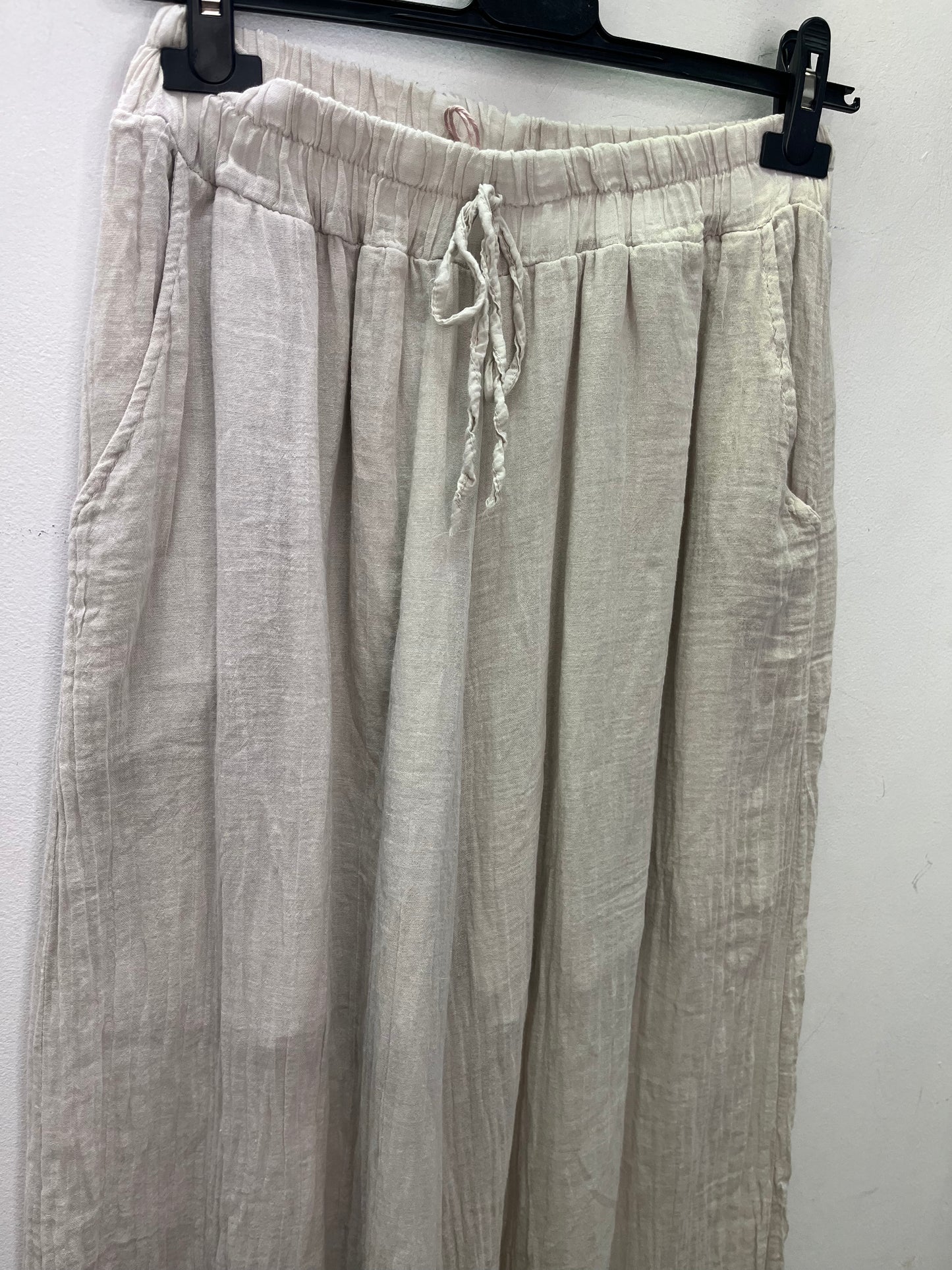 Cotton lined trousers