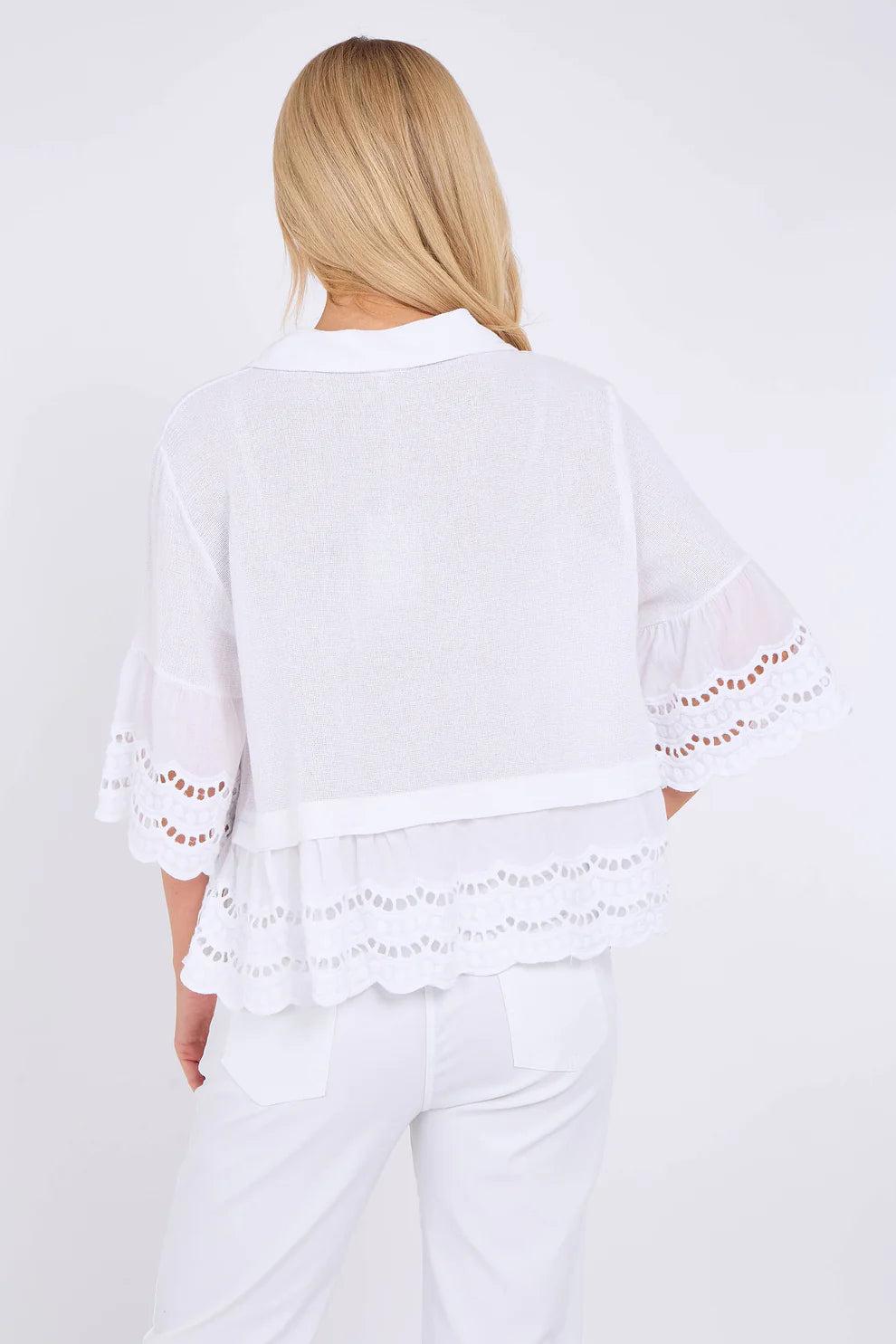 Washed linen Iris top