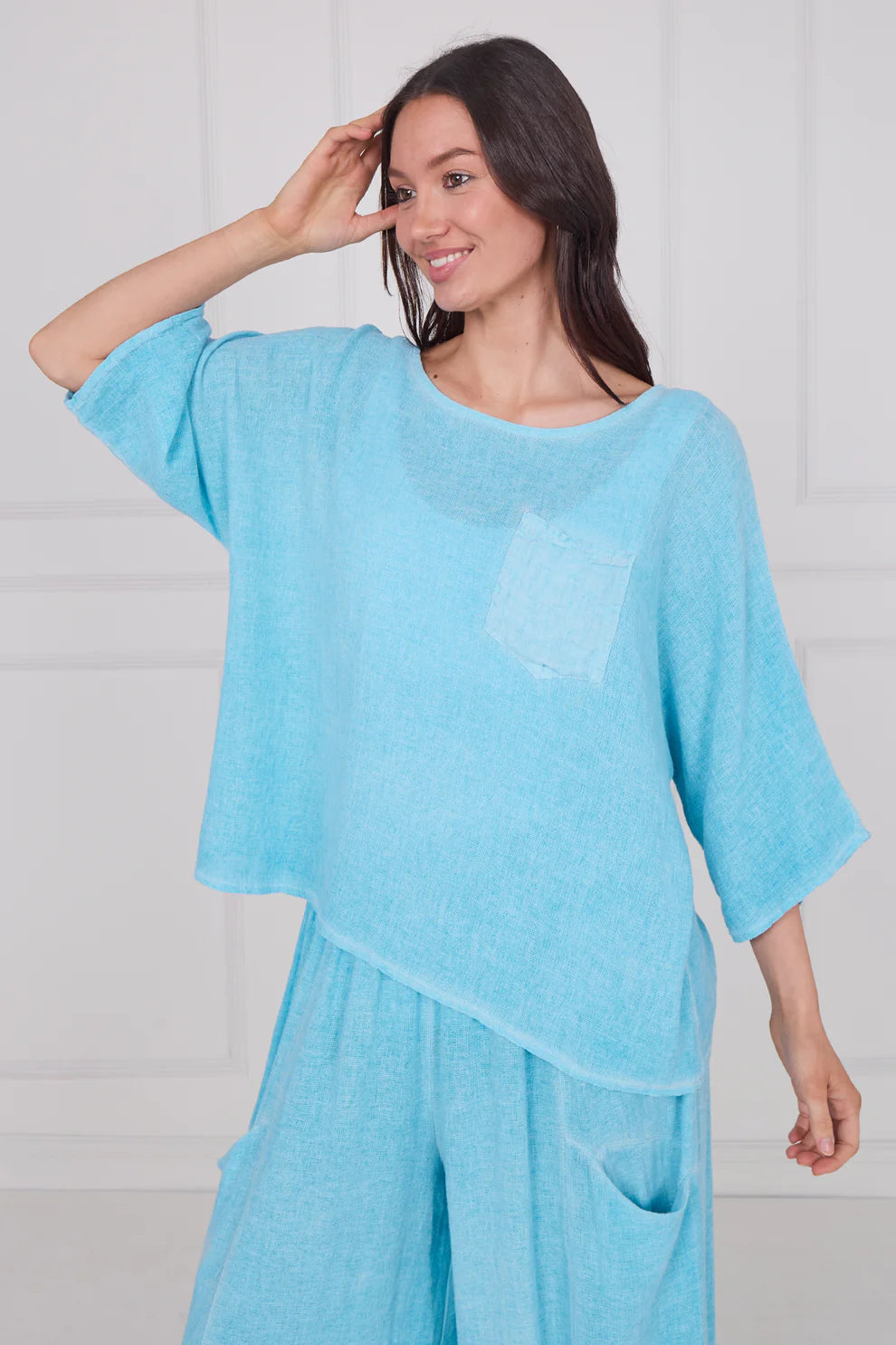 Washed Linen Romy Top
