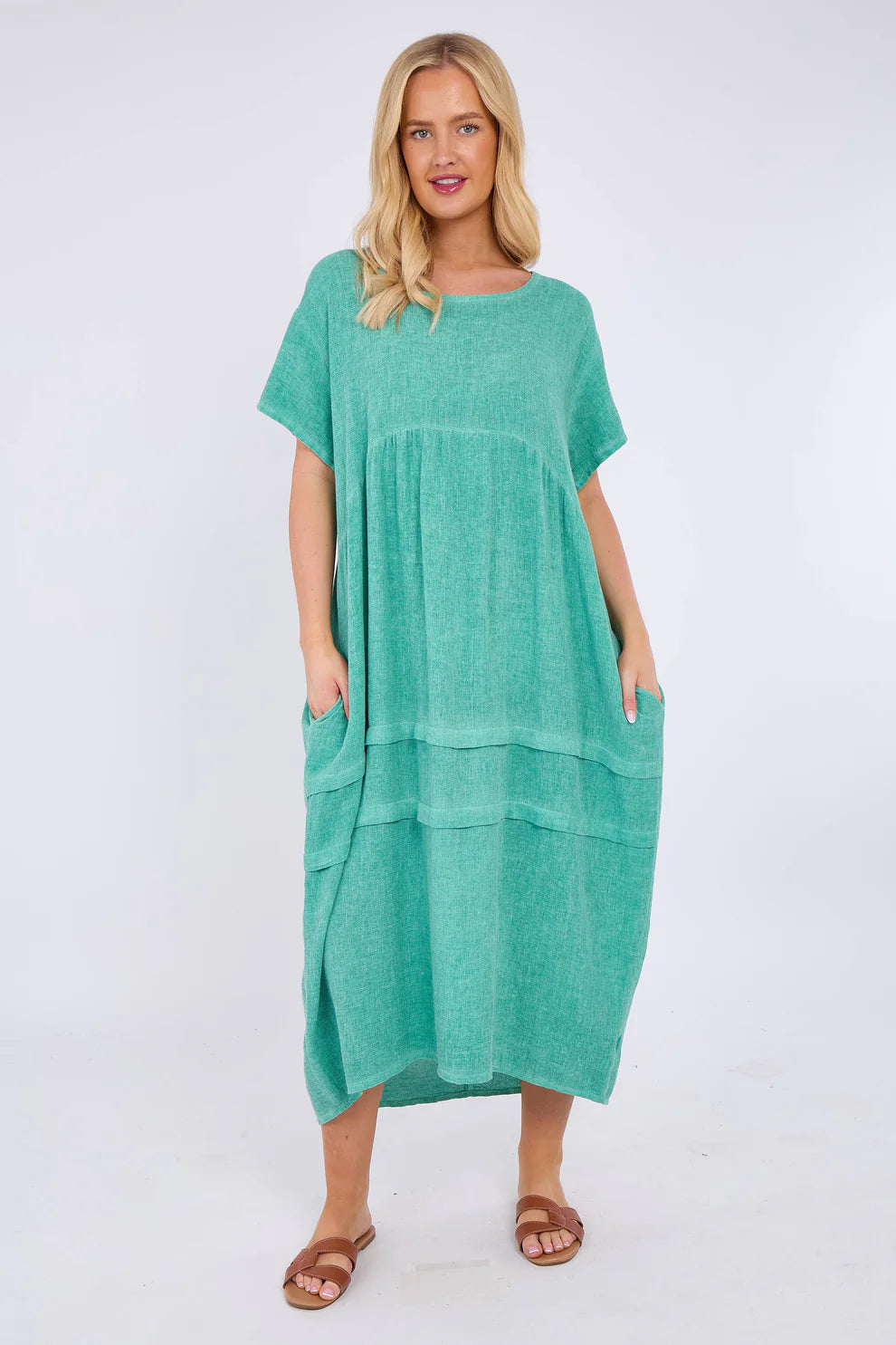 Washed Linen Clara Dress