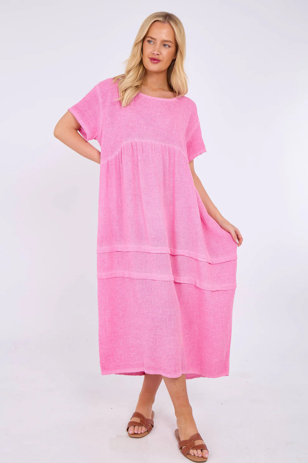Washed Linen Clara Dress