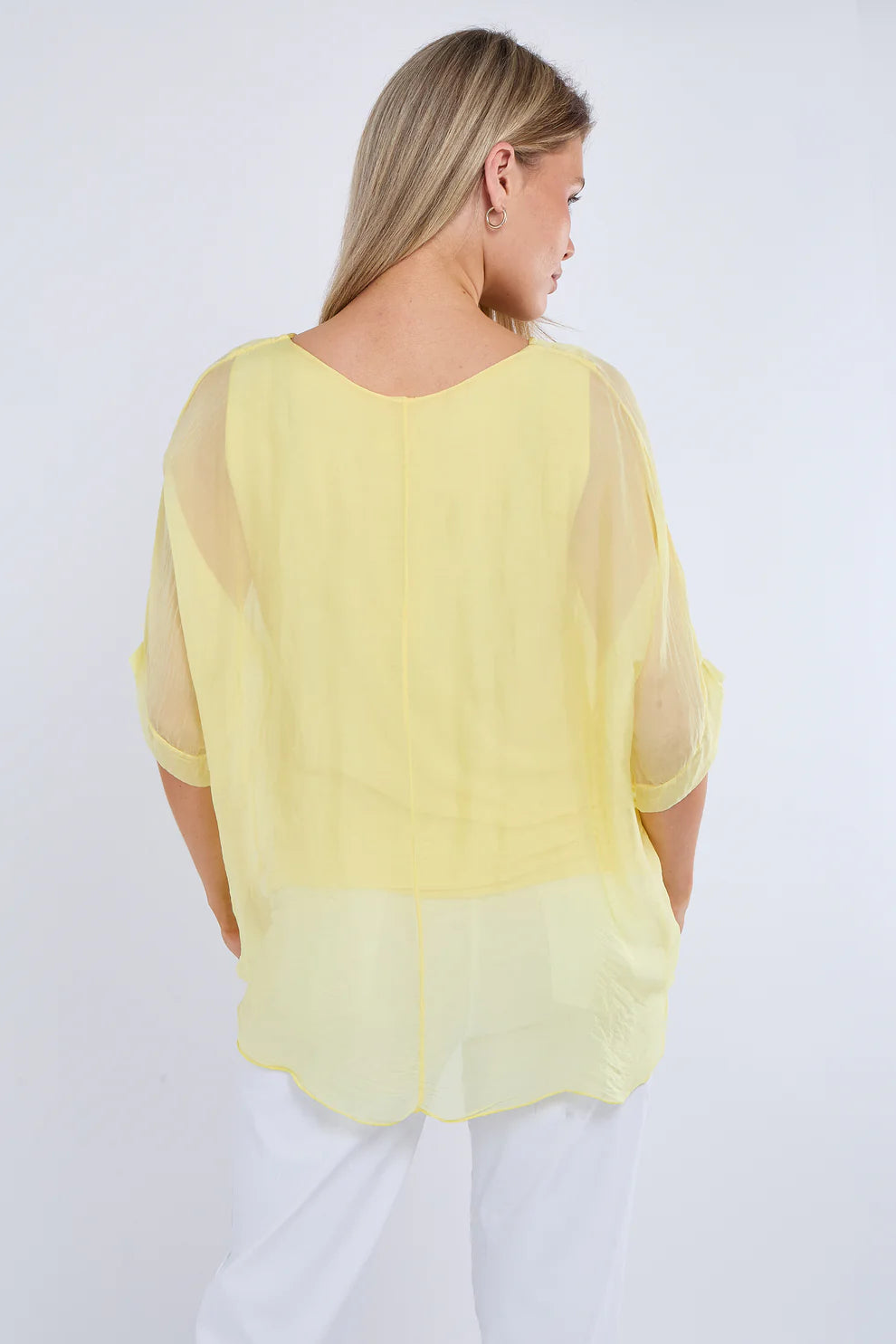 Sally silk layered top