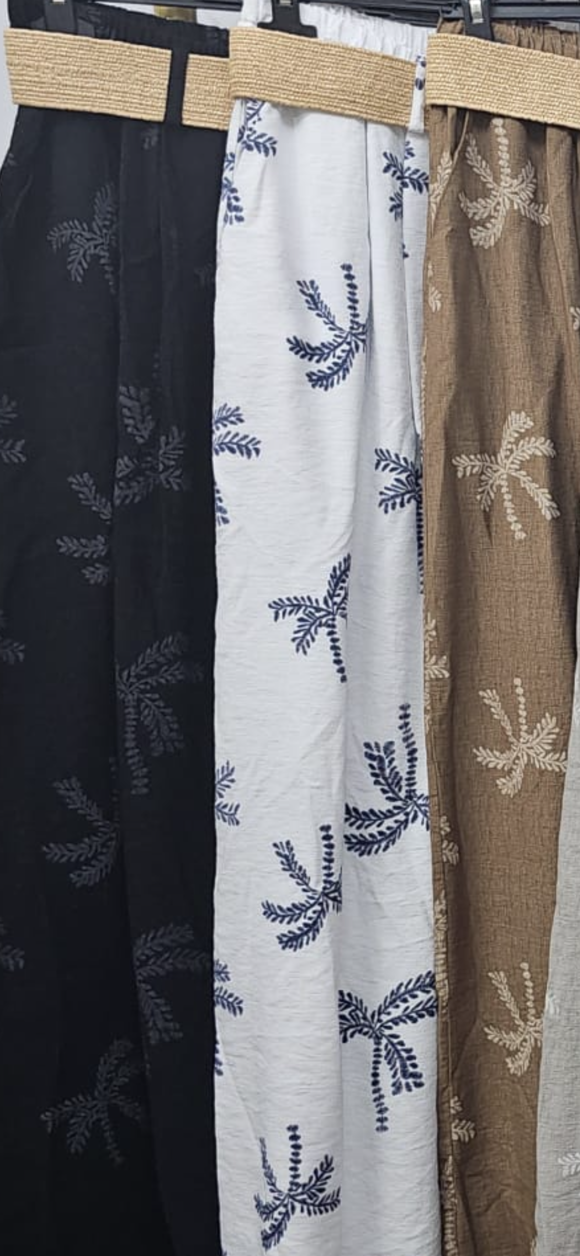 Palm Print Trousers
