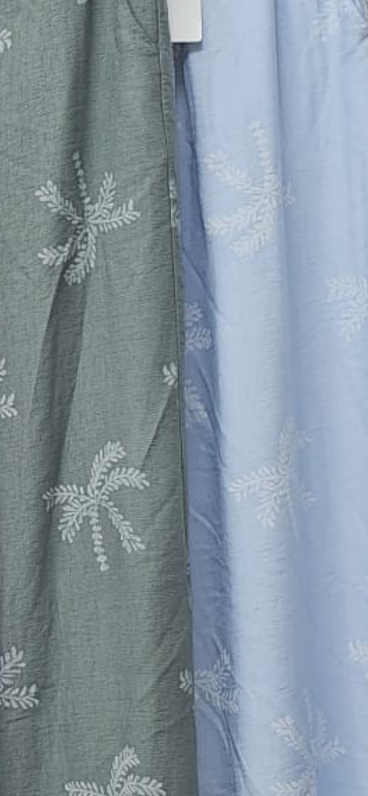 Palm Print Trousers