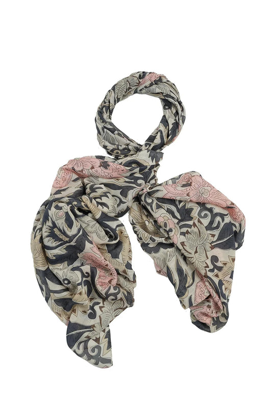 Block Taupe Scarf