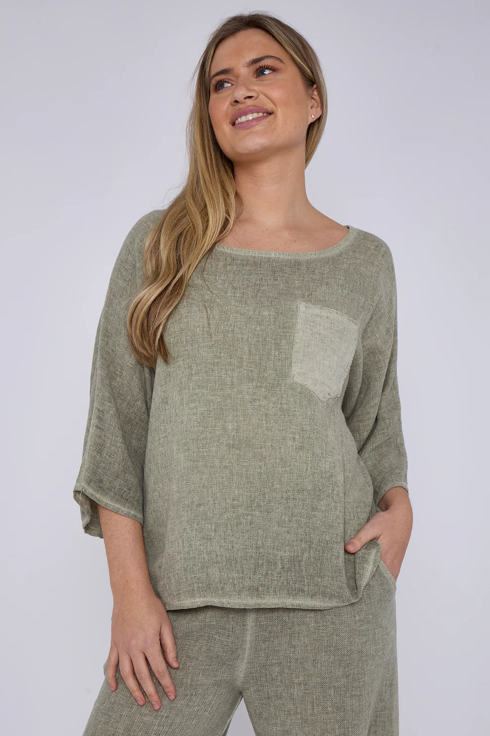 Washed Linen Romy Top